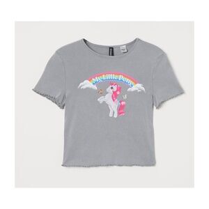 My Little Pony Lettuce Hem Crop T Shirt